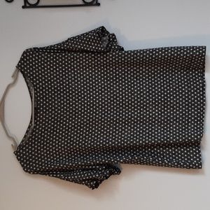 Flowy polka dot top